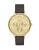 Skagen Denmark Crystal Goldtone Stainless Steel Leather Watch - BLACK
