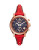 Fossil Original Boyfriend Chronograph Leather Strap Watch - RED