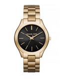 Michael Kors Slim Runway Goldtone Stainless Steel Watch - GOLD