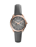 Fossil Tailor Rose-Goldtone Stainless Steel Watch - GREY