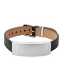 Fossil Q Dreamer Stainless Steel and Leather Tracking Bracelet - BLACK