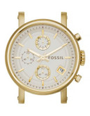 Fossil Boyfriend Chronograph Goldtone Stainless Steel Watch Case - GOLD