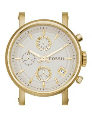 Fossil Boyfriend Chronograph Goldtone Stainless Steel Watch Case - GOLD