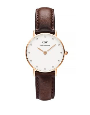Daniel Wellington Classy Bristol Goldplated Watch - BROWN