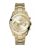 Fossil Perfect Boyfriend Goldtone Stainless Steel Bracelet Watch - GOLD