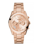 Fossil Perfect Boyfriend Rose Goldtone Stainless Steel Bracelet Watch - ROSE GOLD