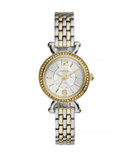 Fossil Georgia Crystal Two-Tone Stainless Steel Bracelet Watch - TWO TONE