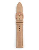 Fossil Light Brown Leather Watch Strap - BROWN