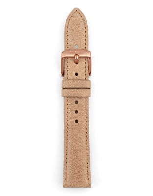 Fossil Light Brown Leather Watch Strap - BROWN