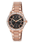 Citizen Drive Ladies Pink Gold-Tone Watch with Swarovski Crystal Accents - PINK