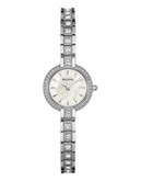 Bulova Womens Analog Crystal Collection Watch 96L209 - SILVER