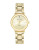 Anne Klein Ladies Gold Tone Link Bracelet Analog Watch AK-1990CHGB - GOLD