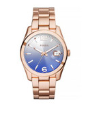 Fossil Perfect Boyfriend Rose Goldtone Analog Watch - ROSE GOLD