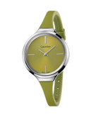 Calvin Klein Lively Silicone Stainless Steel Watch - GREEN