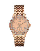 Guess Gramercy Rose Gold Stainless Steel Bracelet Watch - ROSEGOLD