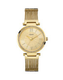 Guess Analog Goldtone Stainless Steel Watch - GOLD