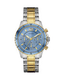 Guess Chronograph Stainless Steel Bracelet Watch - BLUE
