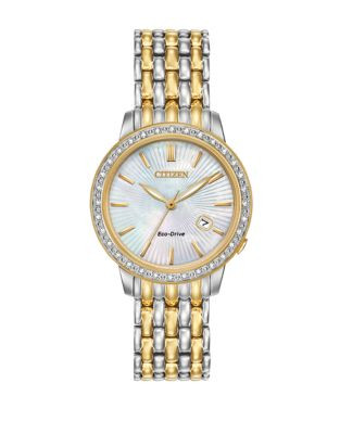 Citizen Classic Diamond and Stainless Steel Bracelet Watch - TWO TONE