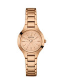 Bulova Classic Collection Rose Goldtone Stainless Steel Analog Watch - ROSE GOLD