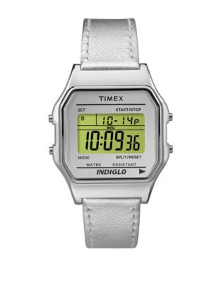 Timex Unisex Digital Originals 80 Watch - SILVER
