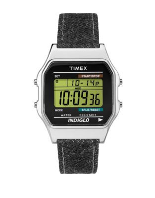 Timex Unisex Digital Originals 80 Watch - BLACK