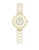 Anne Klein Goldtone and Ivory-Coloured Ceramic Link Bracelet Watch - IVORY
