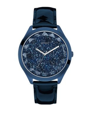 Guess Metallic Sparkling Watch - BLUE
