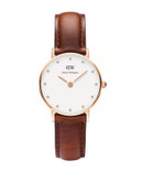 Daniel Wellington Classy St. Mawes 26mm Leather Watch - BROWN