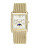 Anne Klein Ladies Gold Tone Rectangular Analog Watch AK-2002SVGB - GOLD