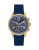 Guess Sunrise Blue and Gold Stainless Steel and Silicone Strap Watch - BLUE