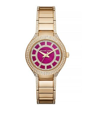 Michael Kors Mini Kerry Pavé Goldtone Stainless Steel Bracelet Watch - GOLD