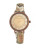 Anne Klein Mauve-Tone Python Embossed Leather Strap Watch - BROWN