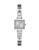 Guess Stainless Steel Square Case Pave Crystal Bracelet Watch - SILVER