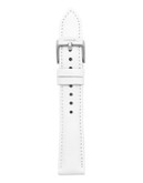Fossil White Leather Watch Strap - WHITE