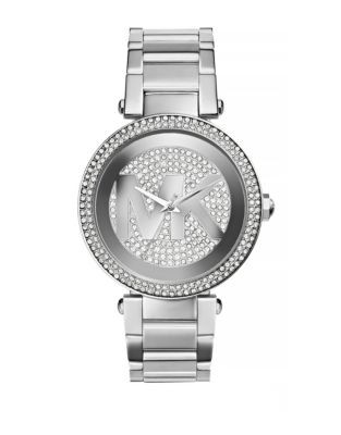 Michael Kors Stainless Steel Parker Watch with Pave Dial MK5925 - SILVER