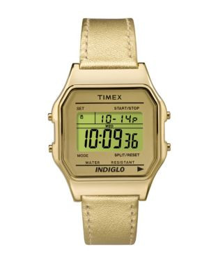 Timex Unisex Digital Originals 80 Watch - GOLD