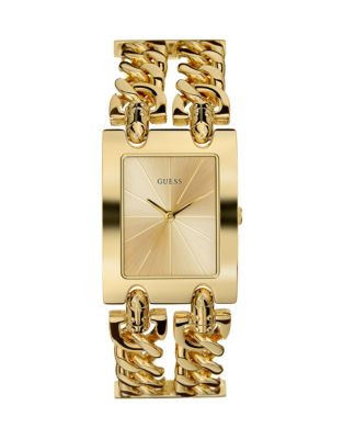 Guess Goldtone Chain Bracelet Watch - GOLD