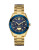 Guess Moonstruck Gold and Blue Stainless Steel Bracelet Watch - BLUE