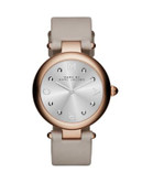Marc By Marc Jacobs Dotty Rose Goldtone Stainless Steel Leather Strap Watch - GREY