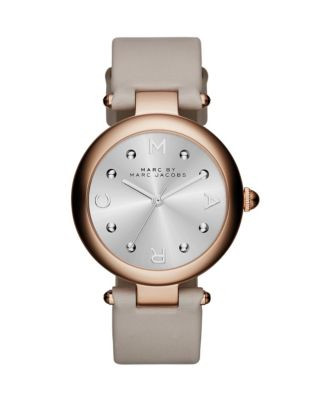 Marc By Marc Jacobs Dotty Rose Goldtone Stainless Steel Leather Strap Watch - GREY