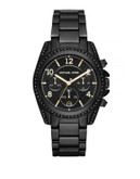 Michael Kors Blair Pave Chronograph Watch - BLACK