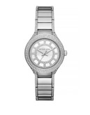 Michael Kors Mini Kerry Pavé Stainless Steel Bracelet Watch - SILVER