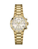 Bulova Diamonds Collection Mother-of-Pearl Chronograph Watch - GOLD