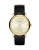 Marc By Marc Jacobs Baker Dexter Glitz Goldtone Stainless Steel and Leather Strap Watch - BLACK