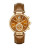 Michael Kors Sawyer Leather Strap Chronograph Watch - BROWN