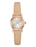 Bulova Womens Analog Classic Collection Watch 97L148 - ROSE GOLD/BEIGE