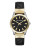 Karl Lagerfeld Labelle Studded Leather Watch - BLACK