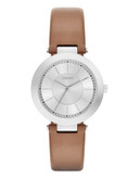 Dkny Womens Stanhope Brown Leather Watch NY2293 - BROWN