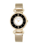 Anne Klein Goldtone Stainless Steel Mesh Bracelet Watch - GOLD