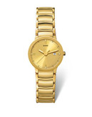 Rado Womens Quartz Centrix R30528253 Watch - YELLOW GOLD
